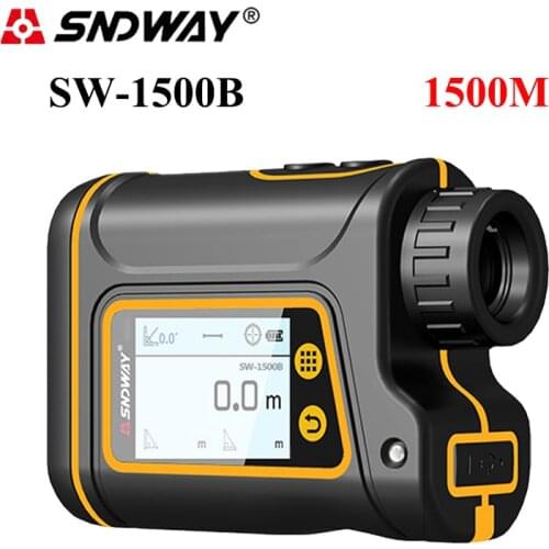 SNDWAY Laser Rangefinder Digital Distance Meter Hunting Monocular Telescope Golf Range Finder LCD Roulette Tape Measure Tool