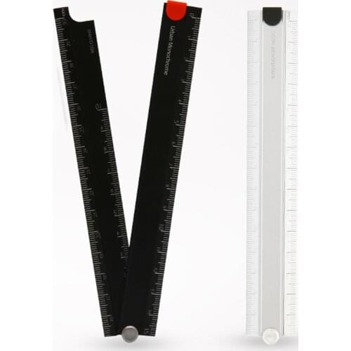 Ruler 15cm30cm Ruler Aluminum Ruler Stationery Wsg-cluw30