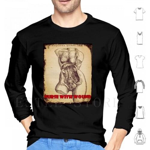 Nurse With Wound Hoodies Long Sleeve Nurse With Wound Nurse With Wound Current 93 Steven Stapleton Throbbing Gristle