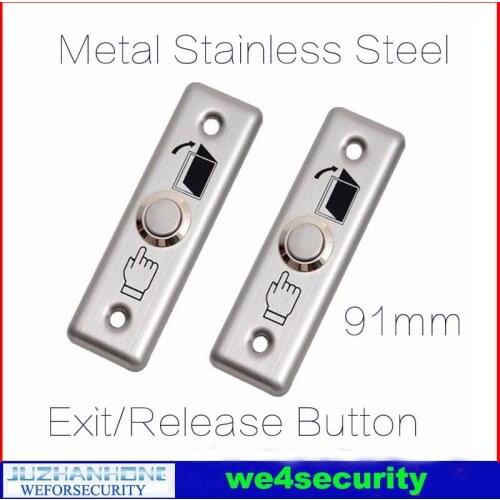Stainless Steel Metal Exit Button Release Button Access Control Accessory 91Lx28Wx20H(mm)