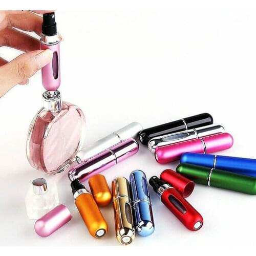 5ml Portable Mini Refillable Perfume Bottle With Spray Scent Pump Empty Cosmetic Containers Spray Atomizer Bottle For Travel