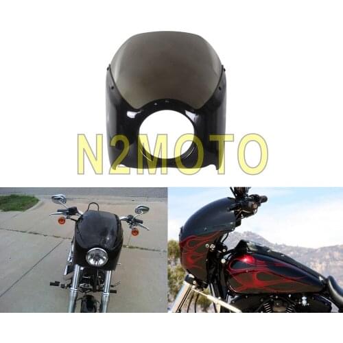 ABS 5.75" Headlight Fairing Headlamp Windscreen Mask for Harley Sportster XL883 Dyna Road King Low Rider Softail Street Fat Bob