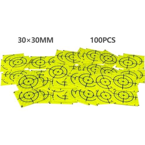 New 100pcs Super Power Green Reflector Sheet 30x30mm Reflective Tape Target