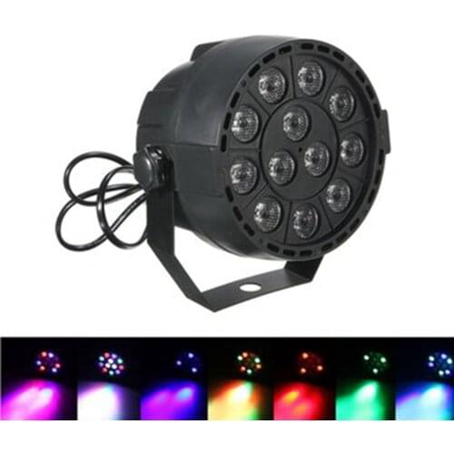 New Professional LED Stage Lights RGB PAR LED DMX Stage Lighting Effect DMX512 Master-Slave Led Flat for DJ Disco Party KTV