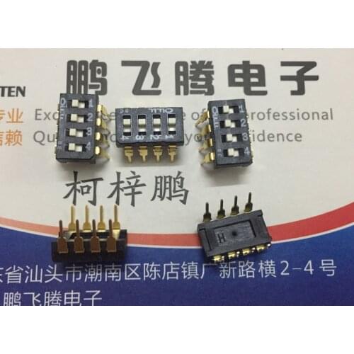Original new 100% DSS804C dial switch 4-bit piano type flat dial code DIP 2.54MM