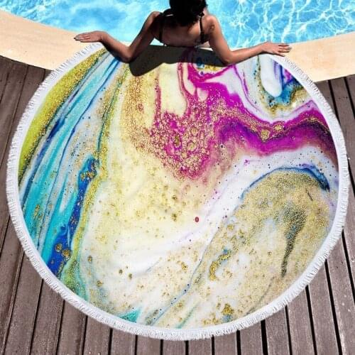 Gilt painted beach spa Large beach towel Towel beach microfiber towel beach towel For home Fringed beach towel Sea beach towel