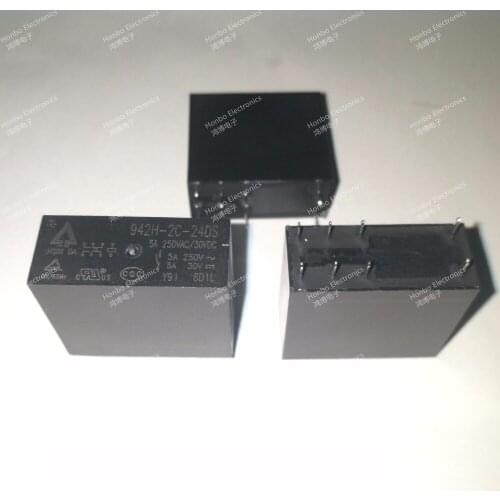 Power Relay 942H-2C-5DS 942H-2C-12DS 942H-2C-24DS (10 Pieces/Lot)
