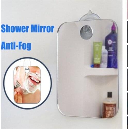 Deluxe Anti Fog Shaving Shower Mirror Fogless Washroom Bath