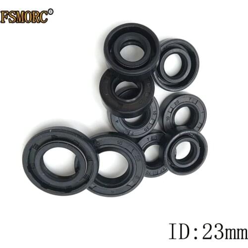 NBR Shaft Oil Seal TC-23*30*32*34*35*36*37*38*39*40*42*43*45*47*68*4/5/6/7/8/9/10 Nitrile Covered Double Lip With Garter Spring