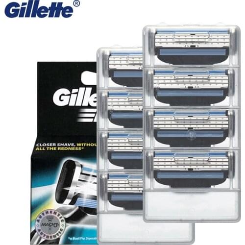 8pcs/pack Mens Quality Razor Blades Face care Shaving blades Manual shaving Cassette for Gillette Mach 3