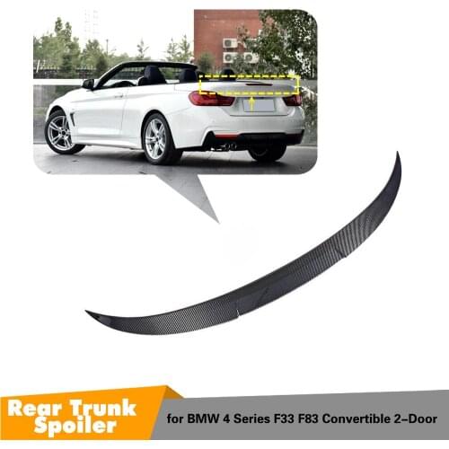 For BMW F33 Convertible 4 Series 420i 428i 435i F83 M4 Carbon Fiber Rear Trunk Spoiler 2014 2015 2016 - UP F33 spoiler