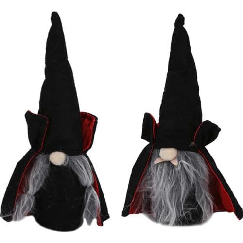 Shoe Bag Vampire Doll Halloween Cute Durable Standable Gnomes Plush for with Pointed Hat Home Party Bar Transparent