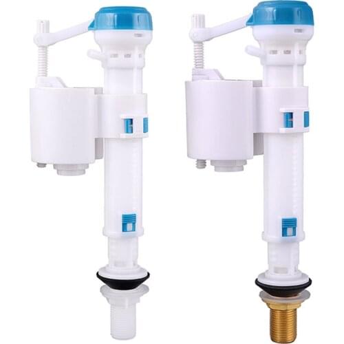 Stool Inlet Toilet Tool Float Adjustable Flush Push Button Water Embedded Button intake Valve Toilet Tank Plastic & Copper