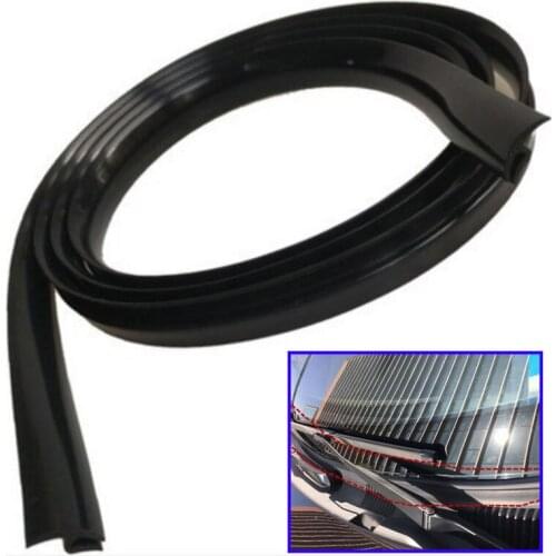Universal 1.7m Car Front Windshield Panel Decorative Trim Sealing Protective Rubber Strips Car Windshield Panel Sealing Strip