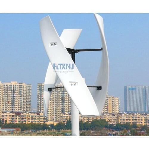 FLTXNY 300W 600w Vertical Wind Turbine Generator 12v 24v 300RPM No Noise Color Customized For Home Use/On Grid Use