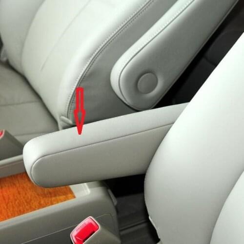 Customzied Front and Middle row Seat Armrest Cover Protective Microfibre Leather Cover For Toyota Previa Estima ACR50 2006-2019
