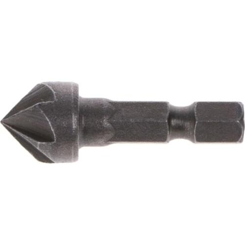 6 Flute Countersink Drill Bit 90 Degree Point Angle Chamfer Cutting Woodworking Tool G32D