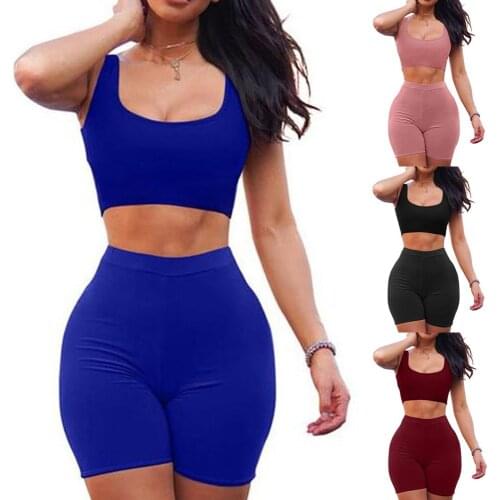 2 Piece Set Yoga Summer Womens Two Piece Crop Top Skirt Set Sleeveless Outfits Summer Casual Clothes Women Sleeveless tracksuit