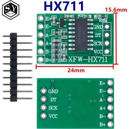1PCS Great IT HX711 Weighing Sensor Dual-Channel 24 Bit Precision A/D Module Pressure Sensor