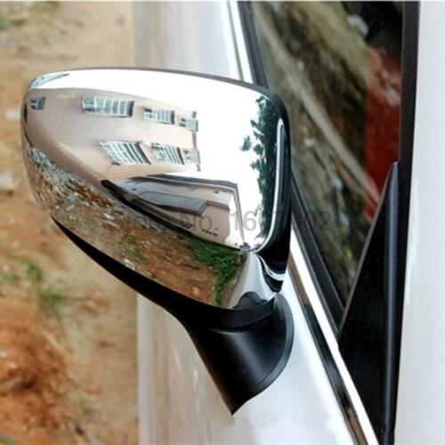 For Mazda 3 Axela 2014 2015 2pcs ABS Chrome Car Side Rearview Mirror Cover Trim Decoration Accessories