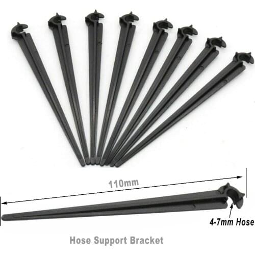 20 Pcs 1/4" Inch Drip Irrigation Hose Pipe Support Bracket Holders Hose pipe C Shape Fixed Stems Holder Garden Irrigation Pipe