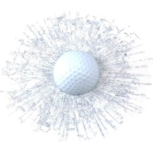 3D Prank Tricky Creative Glass Window Stickers Funny Auto Car Styling Ball Hits Car Body Window Sticker Self Adhesive Decal Acce