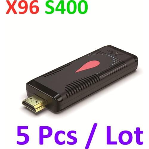 5 Pcs Lot X96 S400 TV Stick Android 10.0 TV Box Allwinner H313 X96S400 Media Player 4K WIFI Dongle Set Top Box