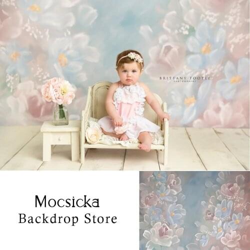 Abstract Floral Photography Backdrop newborn baby flower background for photo studio children kids portrait photocall studio