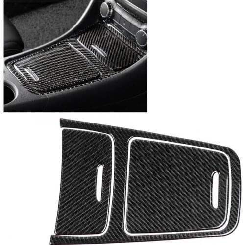 Carbon Fiber Car Accessories Central Control Panel Cover Trim for Mercedes A Class CLA GLA 2013-2019