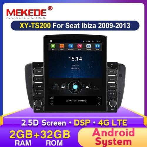 2G RAM 32G ROM For Seat Ibiza 2009 2010 2011 2012 2013 Car Radio video Player Android 4G LTE WIFI 2.5D Screen Multimedia NO dvd