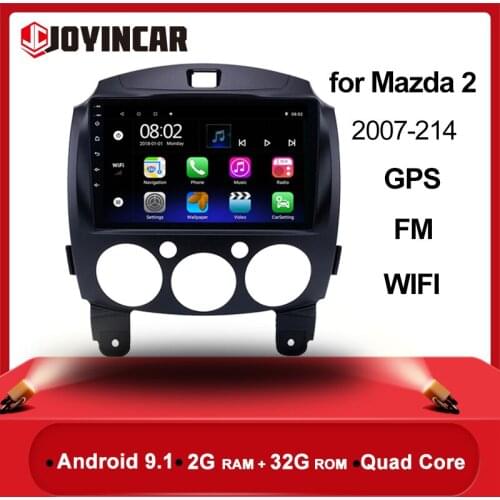 Android 9.1 2 din Car Multimedia Video Player for Mazda 2 2007 2008 2009 2010 2011-2014 9" Car Radio Stereo GPS Navigation WiFi