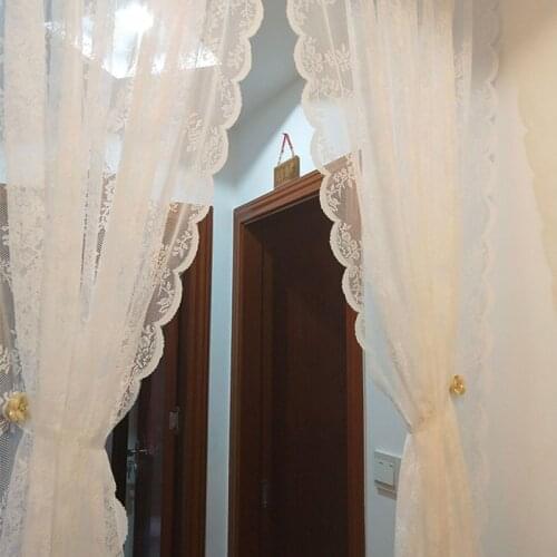 White European Lace Sheer Curtains for Living Room Bedroom Window Tulle Screen Curtain Drapes Home Decor