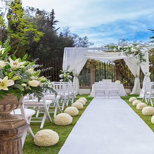 White Carpet Wedding Decoration Wedding Aisle Carpet Festival Party Events Decoration Carpet Outdoor Indoor Corridor Floor Rugs