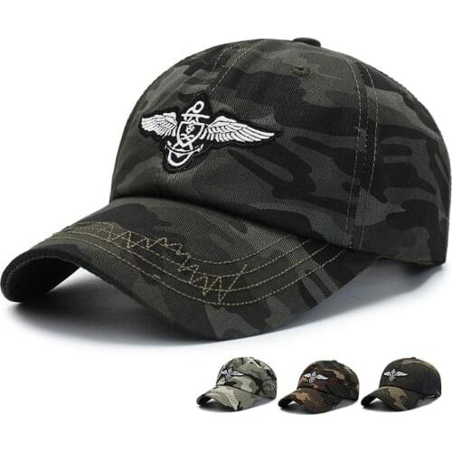 Hot Fashion Camouflage Embroidery Baseball Cap Unisex Baseball Caps Women’s Dad Cap Sport Baseball Hat Mens Casual Fishing Cap