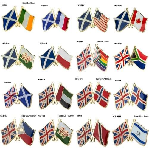 Friendship Flag Lapel Pin Brooch Badge Jacket Coat Pocket Brooches Pins Accessories