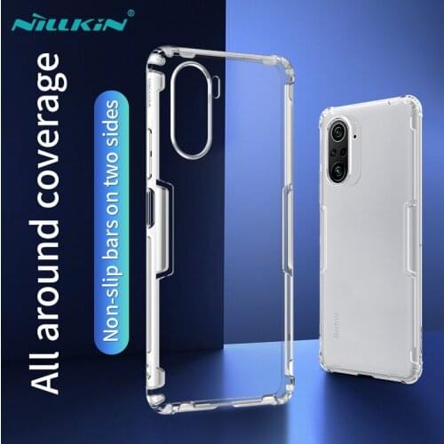 For POCO F3 Case Soft TPU Transparent Drop-proof Back Cover For Xiaomi Redmi K40 Pro Mi11i Little F3 NILLKIN Nature Case