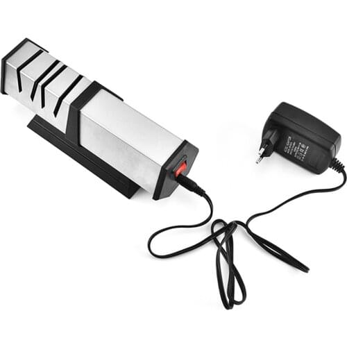220v Stainless Steel Electric Knife Sharpener Kitchen Tool Diamond Grind For Steel And Ceramic Knives ABS + PP Stainless Steel