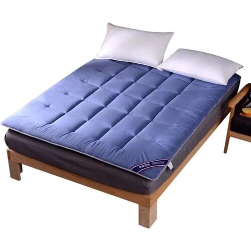 Soild color lattice comfortable Soft Foldable Tatami Mattress student dormitory Mattress Thick Warm Topper Tatami Mattress