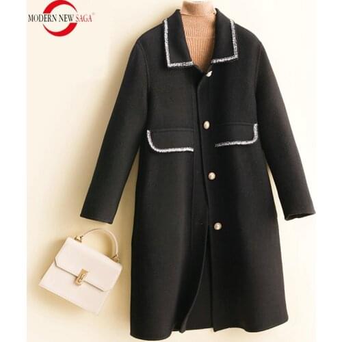 Women's Wool Coats Modern new saga China