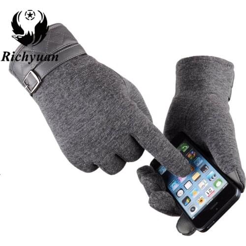 Mens Leather Gloves Thinsulate Soft Feel Fully Lined Winter Warm Outdoor Walking Mittens