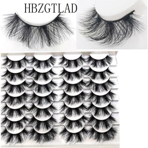 14 pair 3D Mink Lashes False Eyelashes Fluffy Thick Cross Dramatic Eyelashes Eye Lashes Reusable Wispy Eyelash Extension Make up