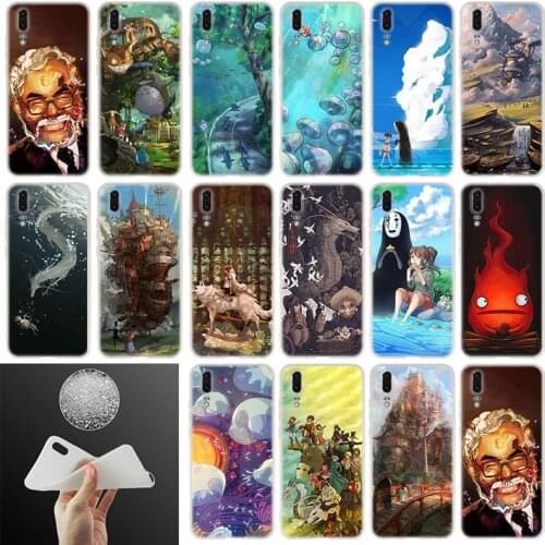 Silicone Case Studio Ghibli Spirited Away Totoro For Huawei P40 P30 P20 Pro P10 Plus Lite P Samrt Z 2019 E 2020