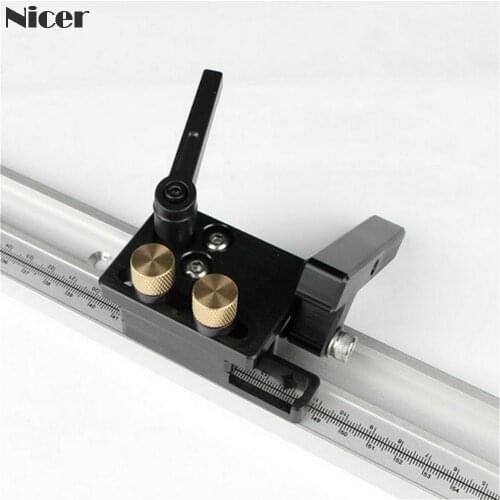 45mm T-track Stop Aluminum Alloy Miter Track Stop For 45 Type T Track T Slot With Scale Chute Limiter Woodworking DIY Tools