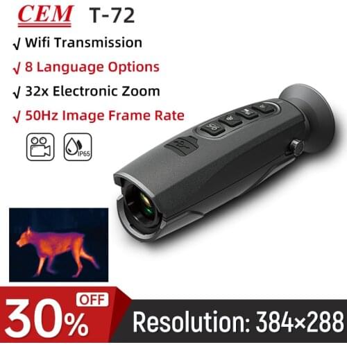 Thermal Camera for Hunting Handheld Night Vision Detector WiFi Connection Outdoor Observation Telescope Infrared Thermal Imager