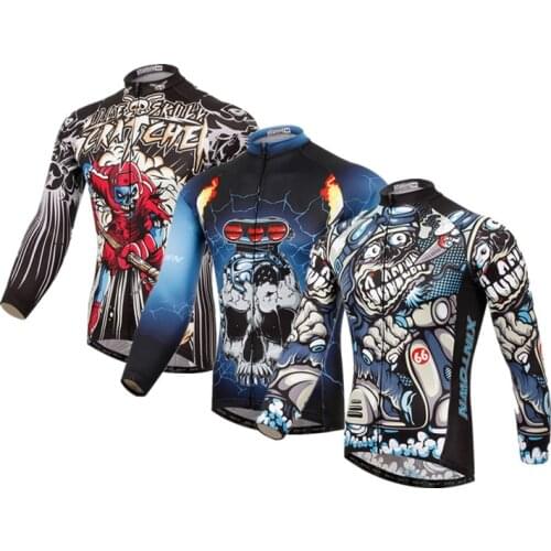 Xintown Mens Autumn Cycling Clothing Breathable Long Sleeve Cycling Jersey Road Bike Bicycle Jersey Tops Ropa Maillot Ciclismo