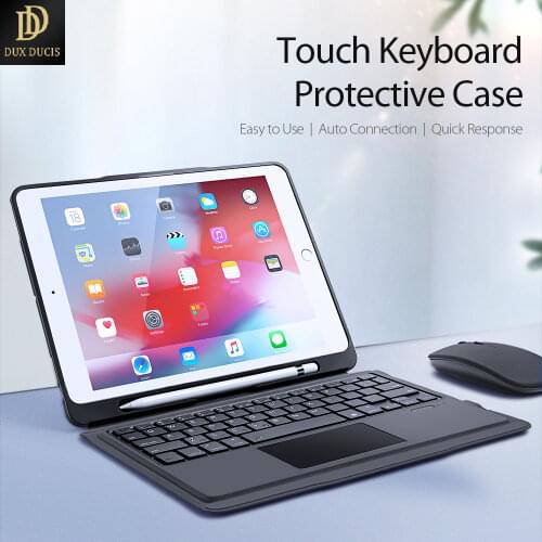 Keyboard Protective Leather Case For iPad Pro 10.5 / Air 3 / 10.2 / 12.9 / 9.7 / 11 Wirless Keyboard Case Quick Folding Stand