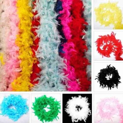 2M Feather Boa Strip Fluffy Craft Costume Fancy Dress Wedding Party Hen Night Costume / Party Wedding Decoration Feather Crafts
