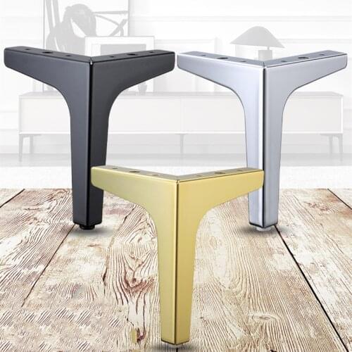 4PCS/Sets Furniture Cabinet Supporting Legs Metal Sofa Feet for Cupboard Bed Chair Dresser Furniture Feet Hardware Accessories