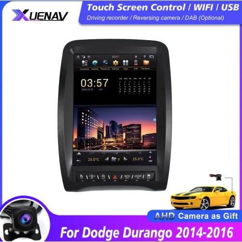 Car Vertical Screen Multimedia Player for Dodge Durango 2014 2015 2016 multimedia DVD Auto Stereo headunit GPS Navigation player