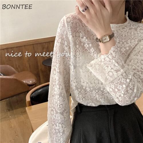 Кружевные блузки BONNTEE China At AliExpress